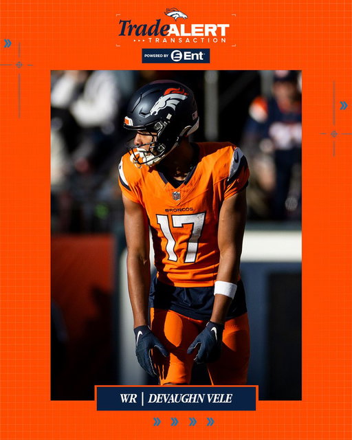 We’ve agreed to terms on a trade with the New Orleans Saints for a 2026 fourth-round pick and 2027 seventh-round pick in exchange for WR Devaughn Vele. 

📰 » https://t.co/f3HbrhaB9c 