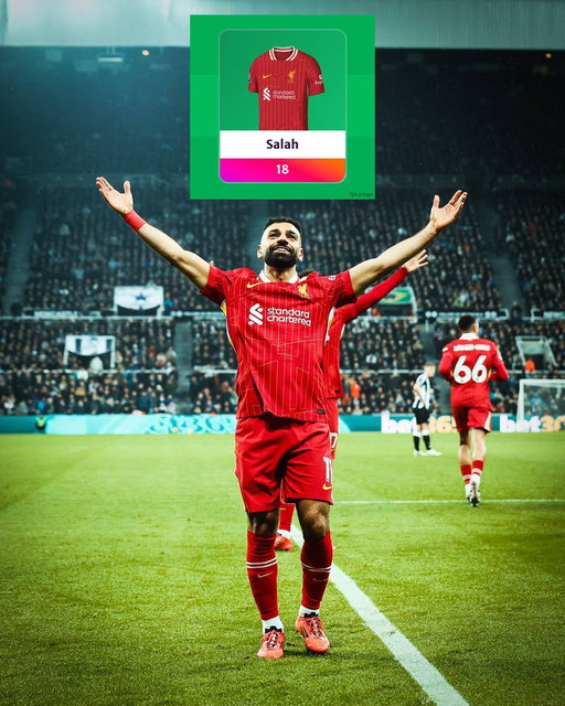 👑 The last time Salah visited St. James' Park he grabbed two goals, an assist and all three bonus points in a 3-3 draw! 