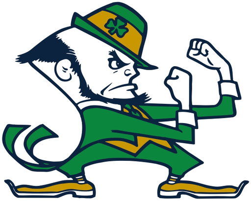 Notre Dame has redesigned their famous leprechaun mascot logo for a more football centered logo ☘️ 