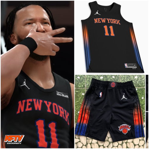 NBA 2K26 confirmed leak of the New York Knicks 2025-26 Statement Jersey.  

Cop or drop?! ⬇️ 
