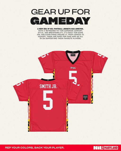 Who else is excited for the return of @TerpsFootball ⁉️

Be the first to grab your jersey and support your favorite players all season long, right from the Maryland NIL Store 🐢 