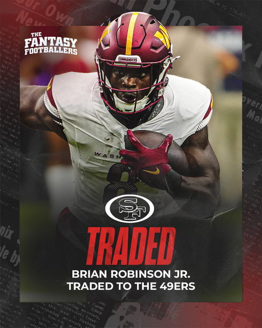 BREAKING. Brian Robinson Jr. has been traded to the 49ers for a 6th round pick 😳 

Does this impact CMC? 