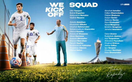 📋Full Squad for CAFA Nations Cup 2025 #MilliyJamoa 