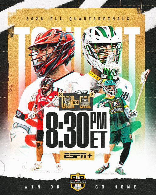 ONLY ONE CAN ADVANCE 👀🔥

The 2025 PLL Quarterfinals are here:

@PLLChaos VS. @PLLRedwoods 
8:30 PM ET on @ESPNPlus
https://bit.ly/car-vs-cal 