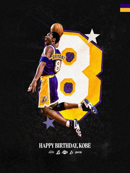 The heart of Los Angeles – Happy Birthday, Kobe 💜 