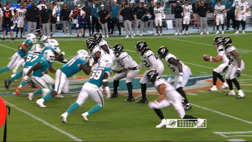 Our D-line was going crazy on the sideline after this tackle by Derrick McLendon.
 