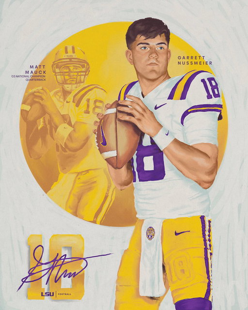 The Tradition

Garrett Nussmeier has been awarded the number 18 and becomes the first quarterback to wear it since Matt Mauck 