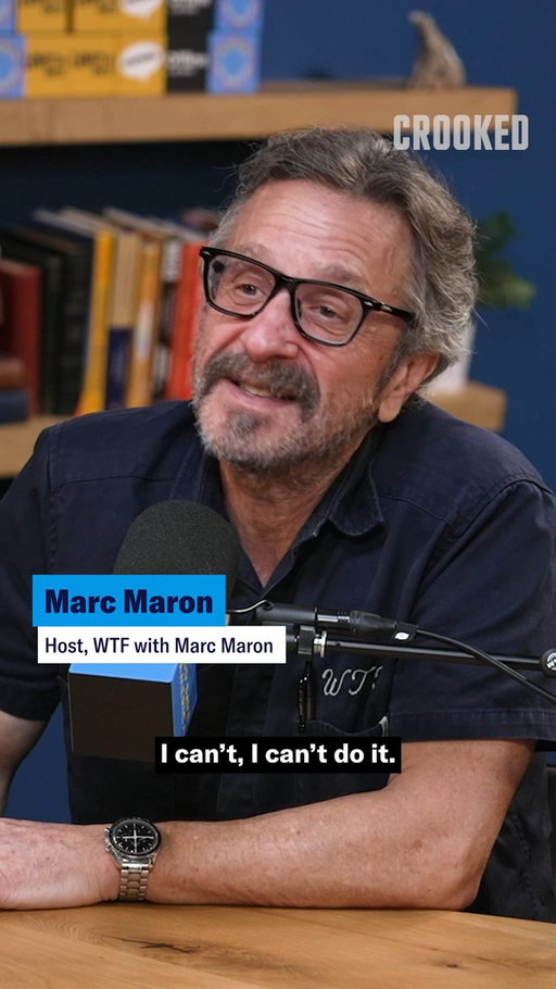 "I can't do it" – @MarcMaron on Bill Maher 