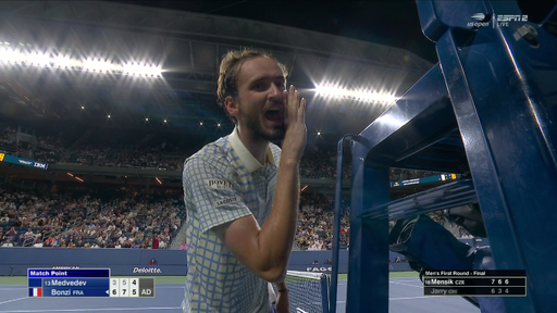 MEDVEDEV CRASHES OUT AT THE US OPEN

THIS IS APPOINTMENT TELEVISION 

 