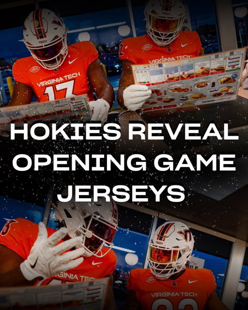 Virginia Tech unveiled their Week 1 look for the Aflac Kickoff vs. South Carolina 👀

Official unis may be exclusive to the field… but you can still rep your favorite Hokie. Check out the full merch lineup👇
https://t.co/Hu5z4e2S0w

#Hokies #NIL #CFB 