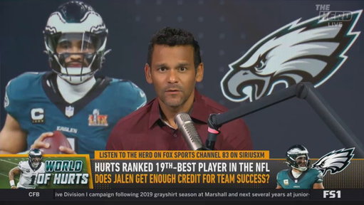 "He's, I think, the best dual-threat quarterback the league has ever seen."

@jasonrmcintyre tries to figure out why Jalen Hurts keeps getting disrespected 