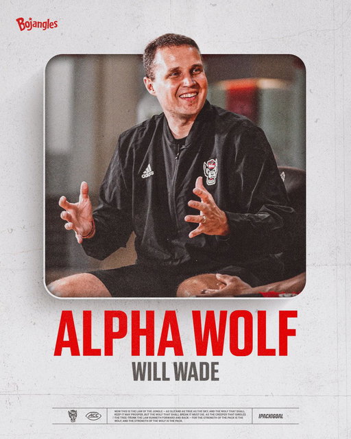 Our first Alpha Wolf Starter of the season,@CoachWadeNCSU 

#1Pack1Goal 