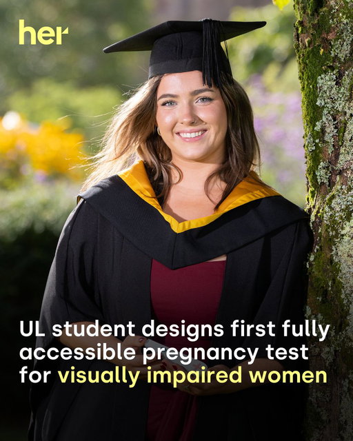 A University of Limerick graduate has designed the world’s first fully accessible saliva-based pregnancy test for visually impaired women.

https://her.ie/news/ul-graduate-designs-worlds-first-fully-accessible-saliva-based-pregnancy-test-for-visually-impaired-women-645187 