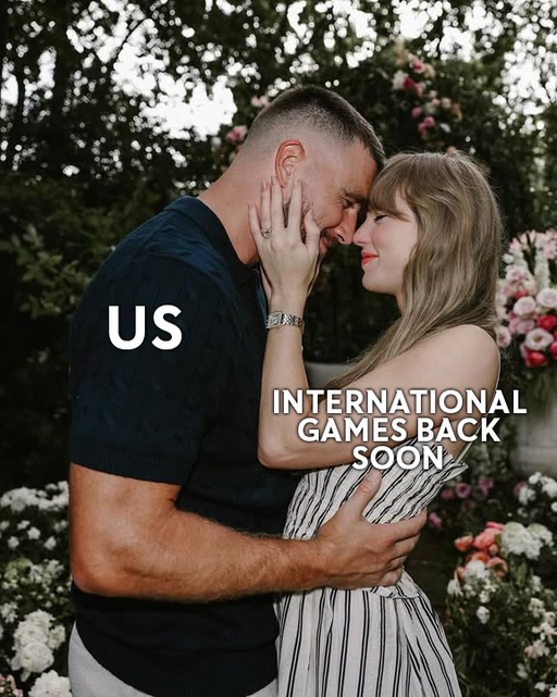 It's a love story we can't get enough of 😍

September 4: Slovakia 🆚 Germany
September 7: Germany 🆚 Northern Ireland 

📸 Original Photo: Taylor Swift 