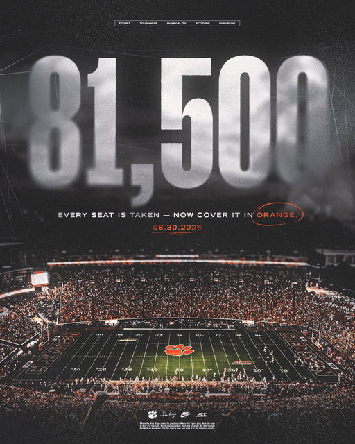 Be Early. Be Loud. Wear Orange 🐅