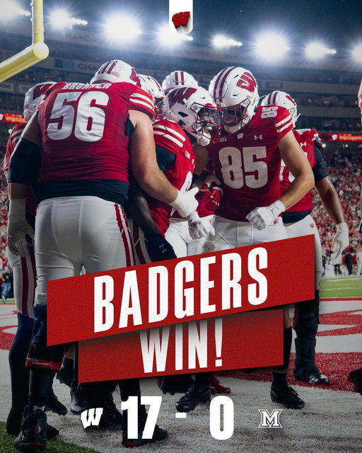 Game won‼️

#OnWisconsin 