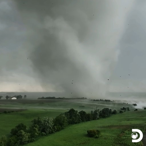 A storm chaser's drone captures jaw-dropping footage of a massive twister tearing through the landscape 🌪️ 

New #InTheEyeOfTheStorm Sunday at 10P. 