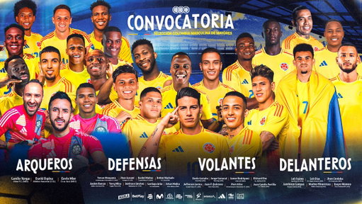 📋¡𝗣𝗿𝗼́𝘅𝗶𝗺𝗮 𝗽𝗮𝗿𝗮𝗱𝗮: 𝗘𝗟 𝗢𝗕𝗝𝗘𝗧𝗜𝗩𝗢 𝗱𝗲 𝗧𝗢𝗗𝗢𝗦! 

Ellos son los 𝗰𝗼𝗻𝘃𝗼𝗰𝗮𝗱𝗼𝘀 por 𝗡𝗲́𝘀𝘁𝗼𝗿 𝗟𝗼𝗿𝗲𝗻𝘇𝗼 para disputar las jornadas 𝟭𝟳 y 𝟭𝟴 de las 𝗖𝗹𝗮𝘀𝗶𝗳𝗶𝗰𝗮𝘁𝗼𝗿𝗶𝗮𝘀 𝗮 𝗹𝗮 𝗖𝗼𝗽𝗮 𝗠𝘂𝗻𝗱𝗶𝗮𝗹 𝗱𝗲 𝗹𝗮 𝗙𝗜𝗙𝗔 𝟮𝟬𝟮𝟲 ✅

🔗 https://t.co/lRSOqaJUS5

#LaSeleNosUne🇨🇴