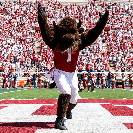 Now that's an entrance, @HoosiertheBison. 🤩 