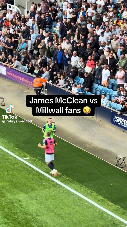 James McClean had Millwall supporters rattled before he even stepped onto the pitch yesterday.

Via Rob Ryan Red Podcast/TikTok 