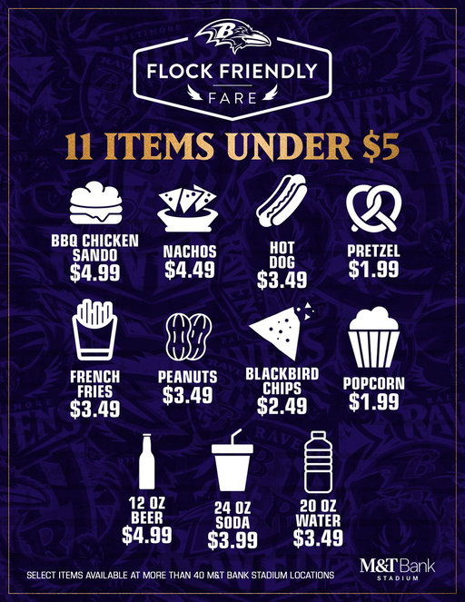 Our REVAMPED Flock Friendly Fare value menu! 
