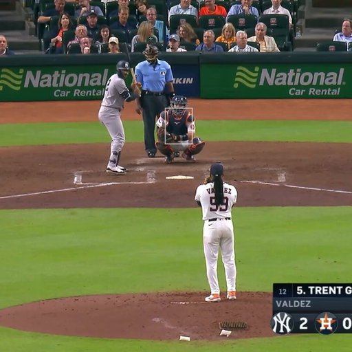 There’s speculation that Astros pitcher Framber Valdez purposely crossed up his catcher Cesar Salazar and hit him with this pitch after Salazar told him to step off before allowing a grand slam 