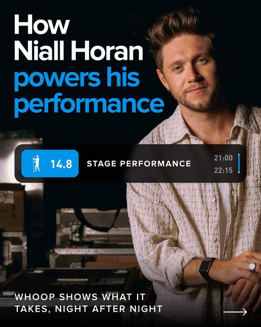 For @NiallOfficial, WHOOP isn’t just about performance — it’s built into how he lives, trains, and recovers. 