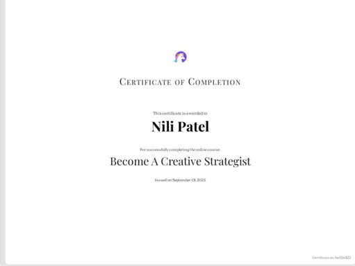 Certified Creative Strategist ✅ @UGCpro_ 
Leveling up my UGC + content game from strategy to execution.

#UGC #UGCCreator #CreativeStrategist #DigitalMarketing #BrandGrowth 