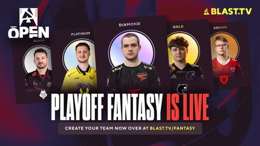 🥇 @zywoo - 50%
🥈 @tvoy_molodoy - 49%
🥉 @SpinxCS2 - 35%

The top picks from the @BLASTPremier Open Playoffs Fantasy so far! 

👉 https://t.co/31HWIBzxRr 