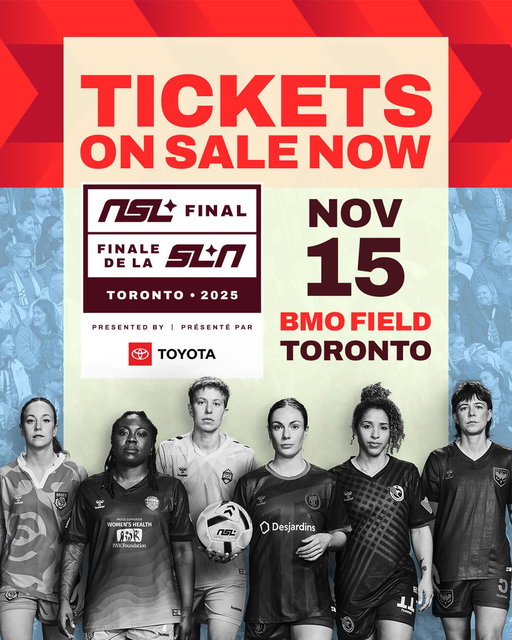 Tickets are LIVE 🎟️ Don’t miss the inaugural NSL Final presented by Toyota, Nov 15 at BMO Field. 🏆⚽️

We’re excited to announce that @ToyotaCanada has joined us as presenting partner for this inaugural match.

Get your tickets now ➡️ https://www.ticketmaster.ca/event/1000630BDF3B42D0
----
Les billets sont EN VENTE 🎟️ Ne ratez pas l’édition inaugurale de la #FinaledelaSLN présenté par Toyota, le 15 nov. au BMO Field. 🏆⚽️

Nous sommes heureux d’annoncer que @ToyotaCanada se joint à nous comme partenaire présentateur de l’édition inaugurale de la #FinaledelaSLN

Achetez vos billets aujourd’hui ➡️ https://www.ticketmaster.ca/event/1000630BDF3B42D0