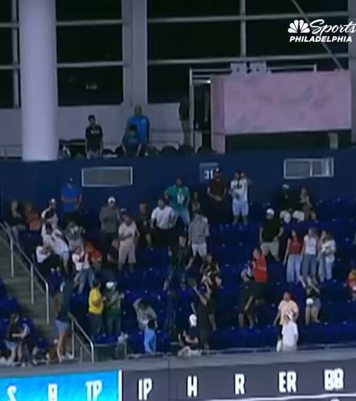 Dad was able to get a HR ball for his son but a Karen in the section was not gonna let him keep it 
 