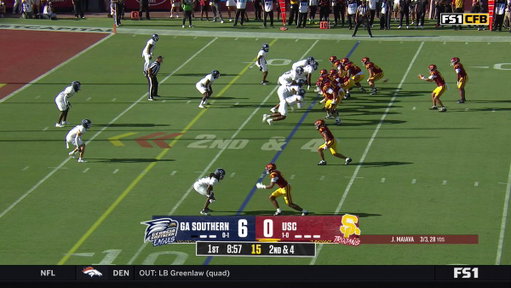 WHAT A CATCH!! TOUCHDOWN USC 🔥 @uscfb 