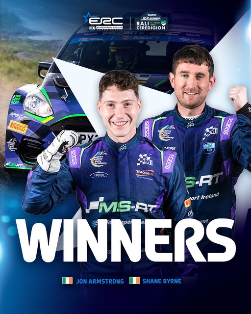 🏴󠁧󠁢󠁷󠁬󠁳󠁿🏆 W I N N E R S 🏆🏴󠁧󠁢󠁷󠁬󠁳󠁿

Securing their first-ever ERC victory, Jon Armstrong and Shane Byrne take victory in Wales! 🔥👏 