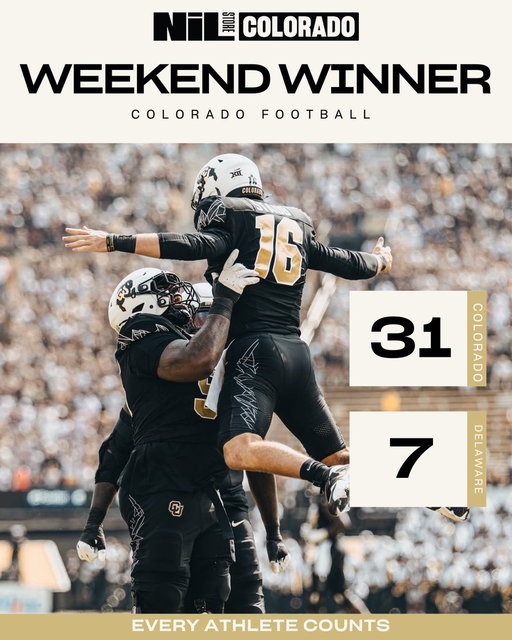 STAUB SHOW 🚨 Buffs roll 31–7. 
Back in the Dub column! 
#WeekendWinner #cufootball #collegefootball 