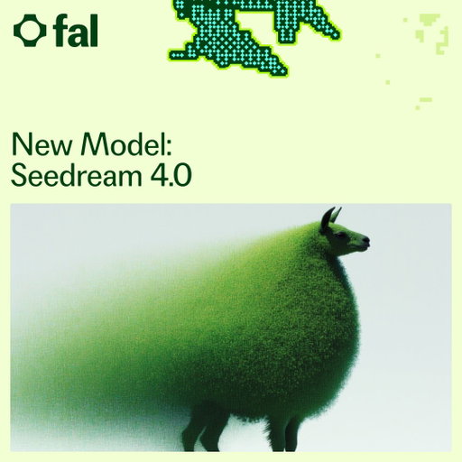 🚨 Seedream 4.0 is launching on fal day 0, #1 model for multimodal image generation and editing. With exclusive discounts.

🎨 Text-to-image and image editing in one powerful model

📸 Natural language control with pixel-perfect precision

💰 Just $0.03 per generation! Volume discounts are available, reach out.