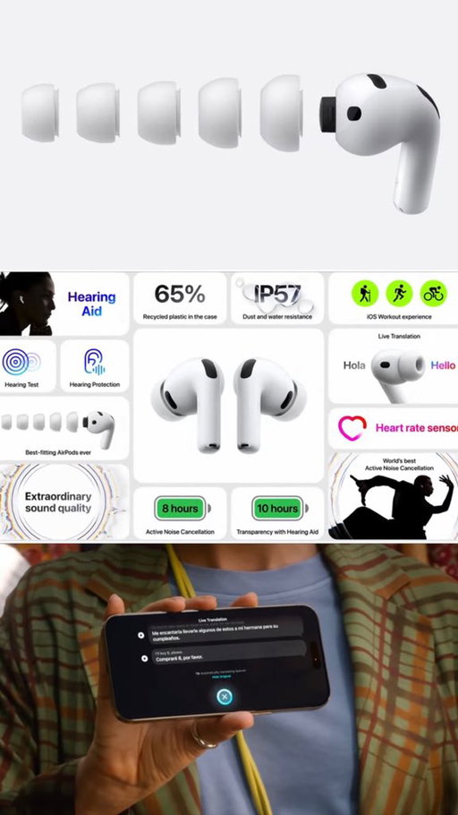 New AirPods Pro 3 and new Apple Watch Ultra 3! 🔥  #AppleEvent 