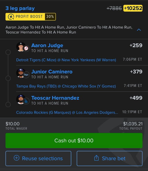 Dinger Tuesday 30% boost 💣 ⚾️

Let's go 🅱️2️⃣🅱️

7290 FV/40.1% EV/.1u QK 