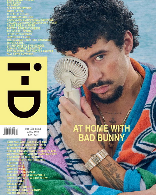 Bad Bunny doesn’t want to leave Puerto Rico. We can understand why.

As the Grammy-winning singer-MC’s monumental summer residency reaches its final act, we traveled down to San Juan to meet the man on top of his moment for the cover of i-D 375. 
