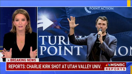 Hey @MSNBC I’m gonna go ahead and rule out that it was one of Charlie Kirk’s supporters that accidentally shot him with a celebratory gun shot.  