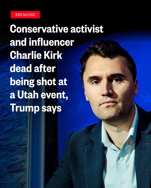 President Donald Trump says conservative activist and influencer Charlie Kirk has died at age 31 after being shot at an event at Utah Valley University. This is a developing situation.

https://www.msnbc.com/top-stories/latest/charlie-kirk-shot-utah-turning-point-usa-rcna230441 