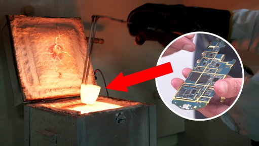 How gold is mined from electronic waste using microbes 