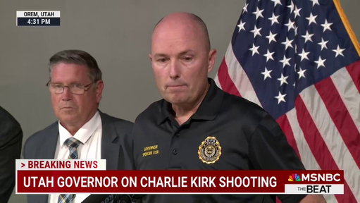 "This is a dark day for our state. It is a tragic day for our nation. I want to be very clear that this is a political assassination."

Utah Gov. Spencer Cox addresses the fatal shooting of Charlie Kirk at Utah Valley University.

https://www.msnbc.com/top-stories/latest/charlie-kirk-shot-utah-turning-point-usa-rcna230441 