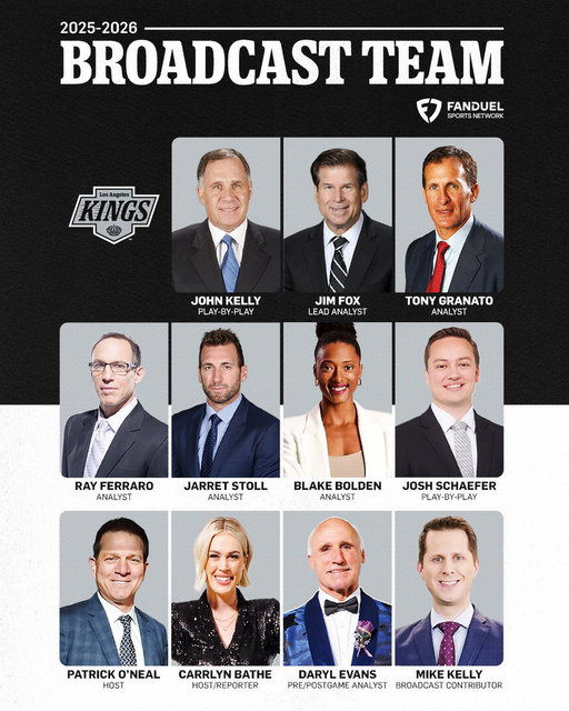 Going live in 3... 2... 1... 📺

Announcing our @FanDuelSN_West broadcast team and schedule for the 2025-26 season! More info 👇

Tune in info 📺📲 https://t.co/B6zJyUitpb
Full release 📰📲 https://t.co/RSLE3inQZf 