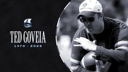 The Toronto Argonauts are deeply saddened to learn of the passing of Hamilton General Manager Ted Goveia. Ted coached and scouted with the Argos in the early 2010s, helping the team win the 2012 Grey Cup. His impact on Canadian football and the Canadian Football League was profound. The Argos organization sends its deepest condolences to the the family and friends of Ted Goveia.

Forever on #TeamTed 💙