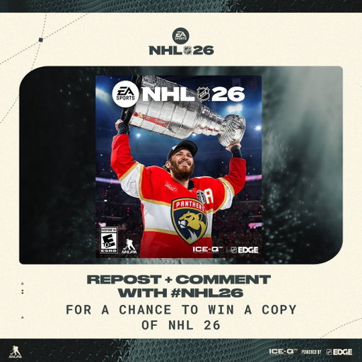 #NHL26 IS NOW AVAILABLE WORLDWIDE. 
REPOST + COMMENT #NHL26 FOR A CHANCE TO WIN A COPY. 