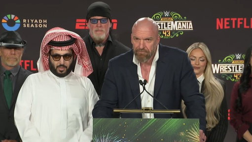 BREAKING NEWS: @TripleH and @Turki_alalshikh just announced that #WrestleMania 43 is heading to Saudi Arabia in 2027! #WrestleManiaRiyadh @RiyadhSeason 