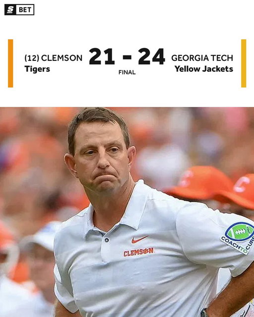 GEORGIA TECH DROPS CLEMSON TO 1-2 AFTER A GAME WINNING FIELD GOAL! 😱

✅ GT +120
✅ U 51.5 