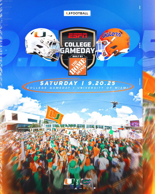Next stop: Coral Gables 👋

Welcome back, @CollegeGameDay 🙌 