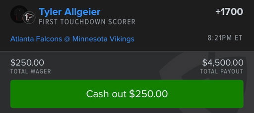 FALCONS/VIKINGS FIRST TOUCHDOWN WILL GO TO… 
