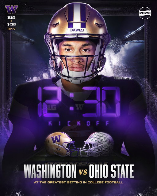 Game time vs Ohio State 🚨
🕚 12:30 p.m. PT
🗓️ Saturday, Sept 27
📺 CBS 